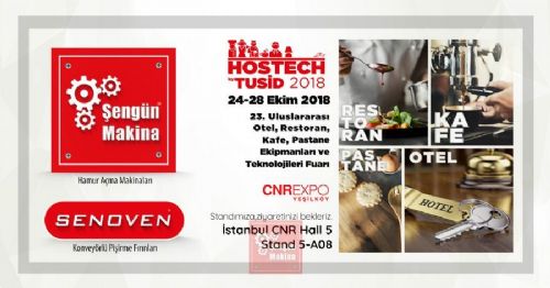 Hostech by Tusid 2018 Cnrexpo Fair Participation | Şengün Makina